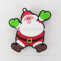 Christmas Gifts 3D soft pvc Santa Claus fridge magnet